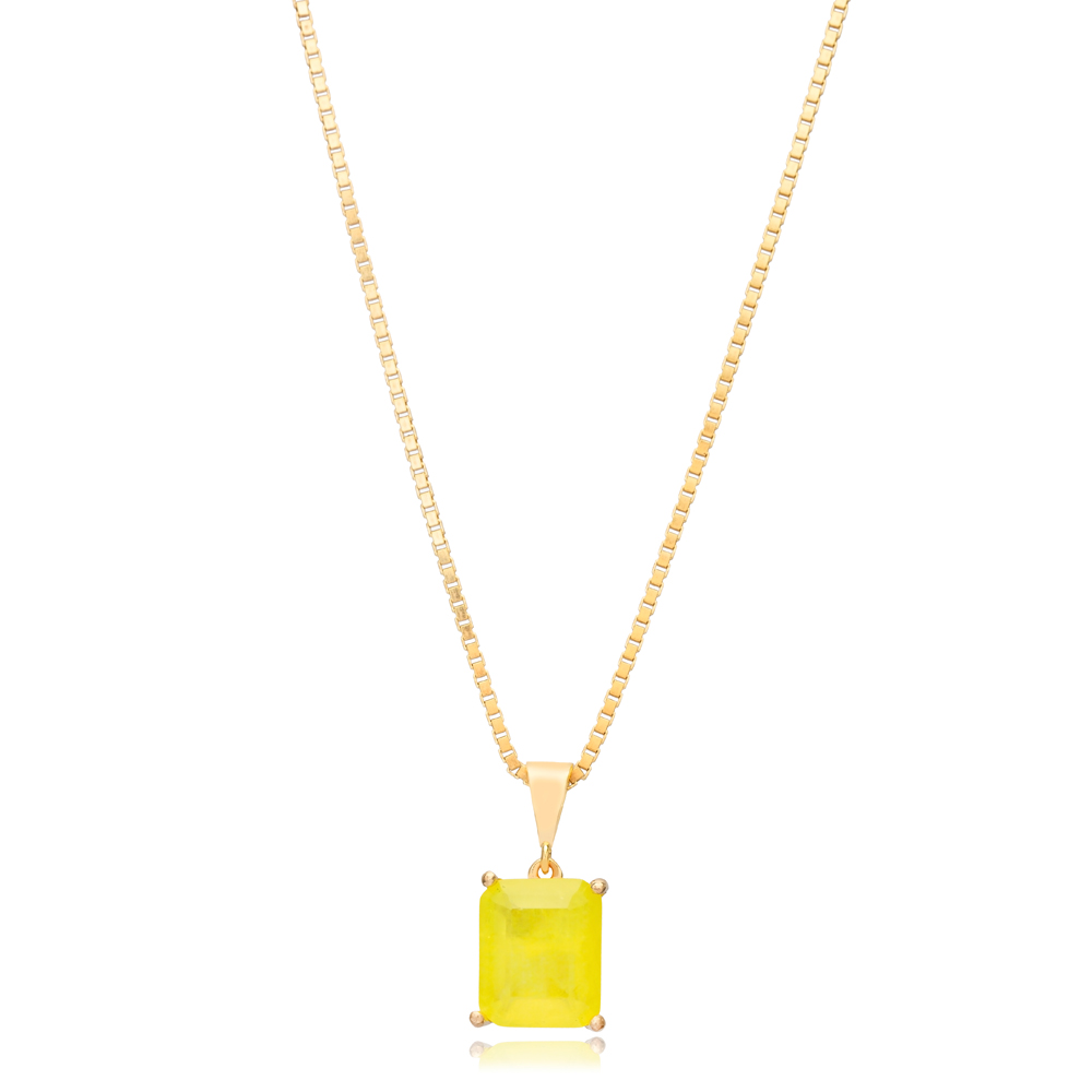 Yellow apatite pendant sale