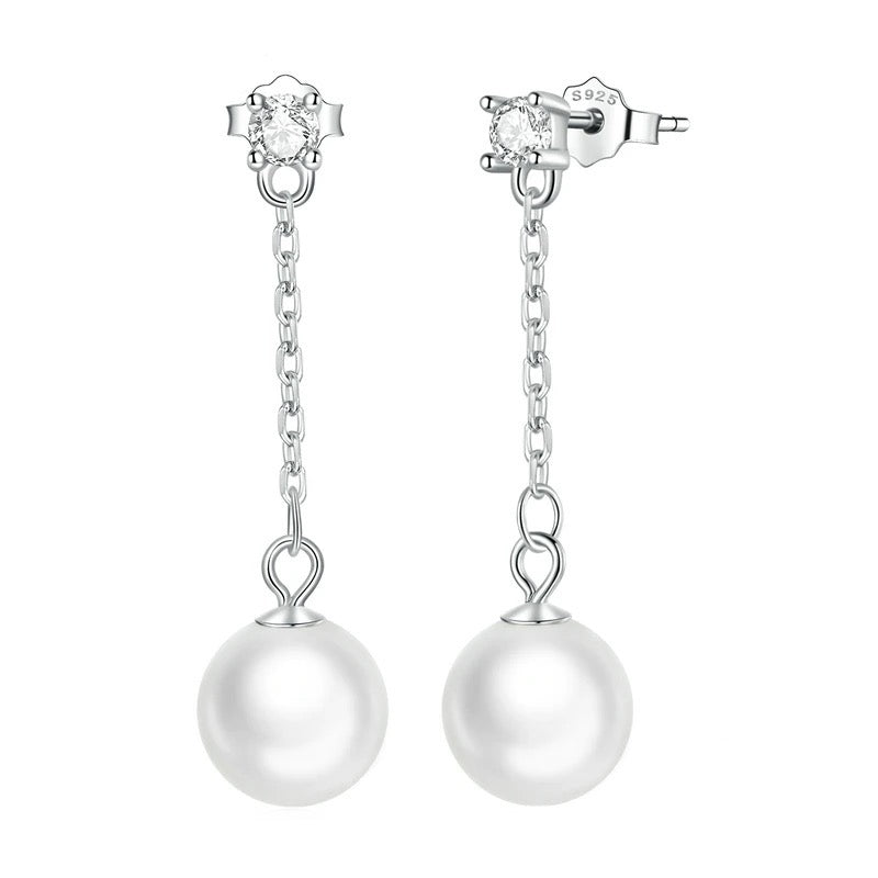 Analise Pearl Drop Earrings – Purple Clover Jewelry