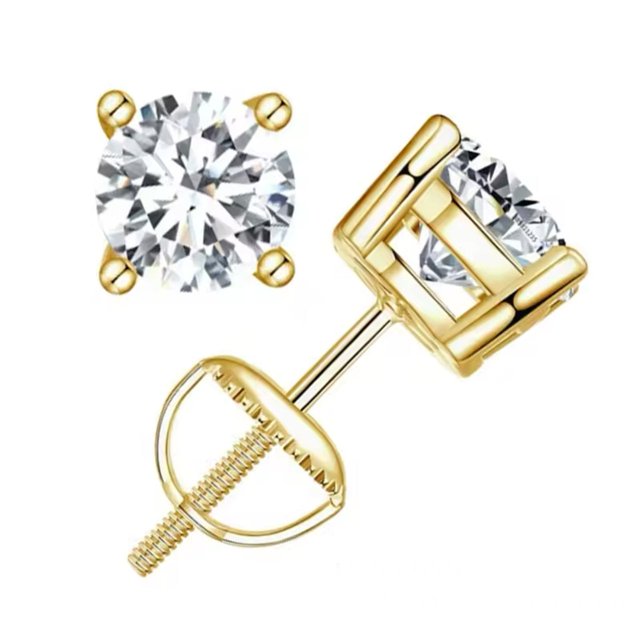 Xtina Moissanite Stud Earrings 1ct