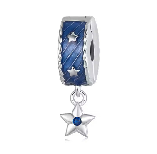 Blue Star Charm