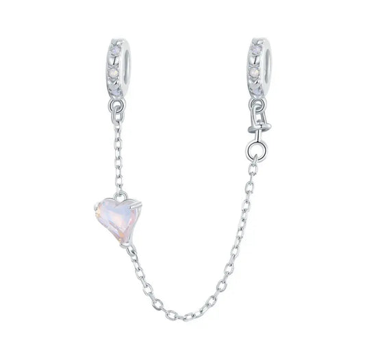 Heart Charm Safety Chain