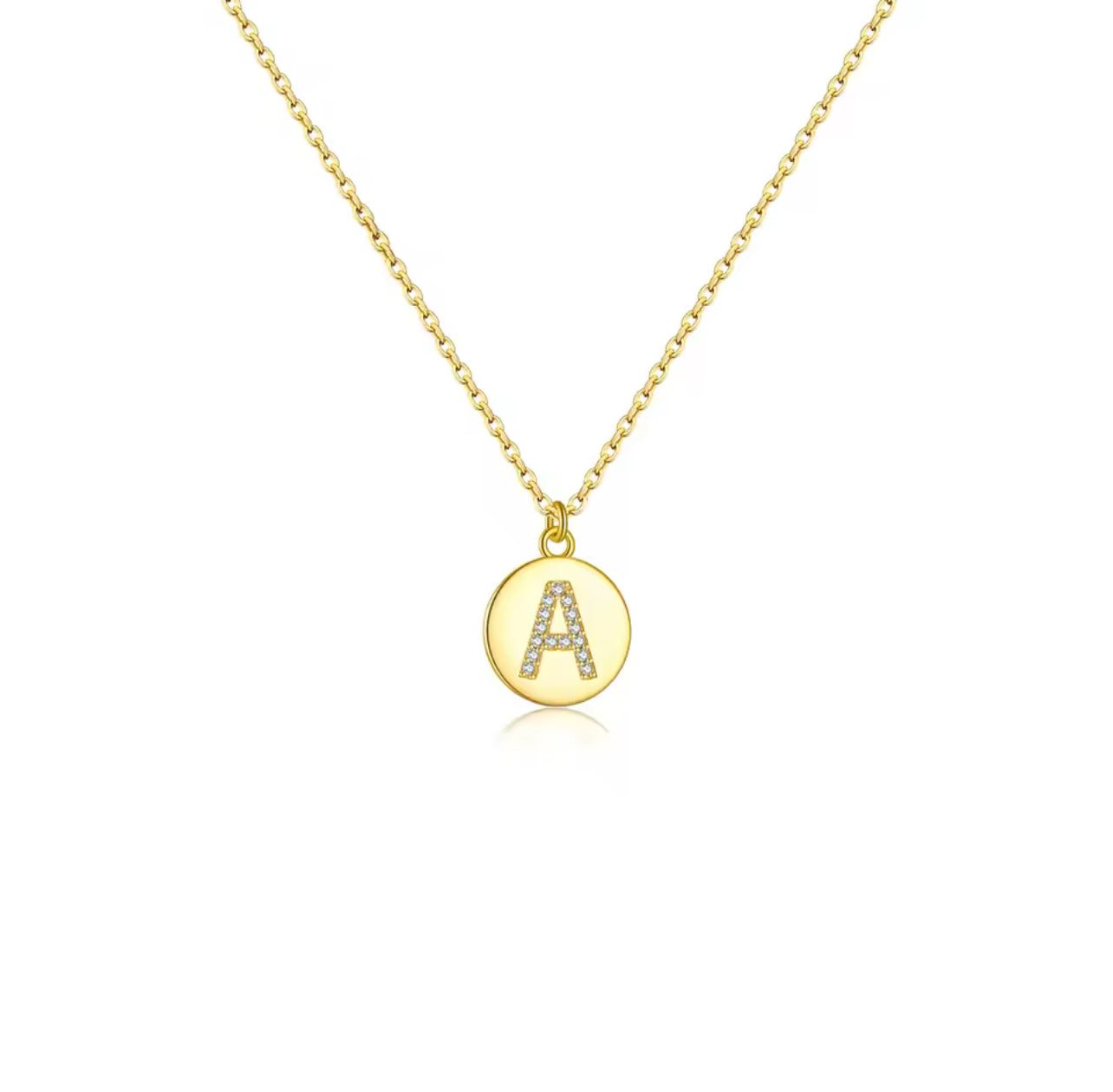 Letter A Tag necklace