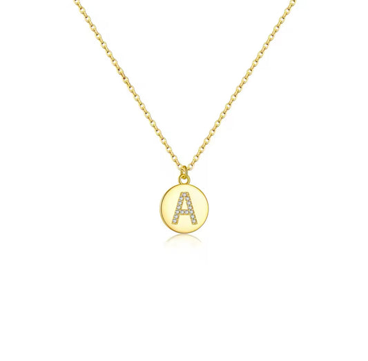 Letter A Tag necklace