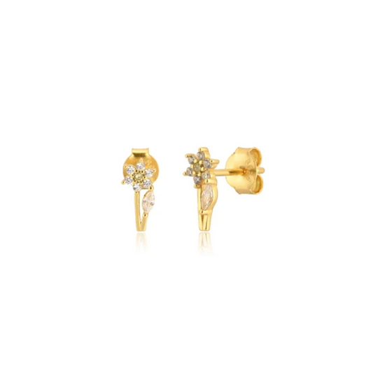 Kira Flower Stud Earrings