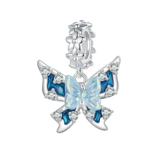 Blue Butterfly Charm