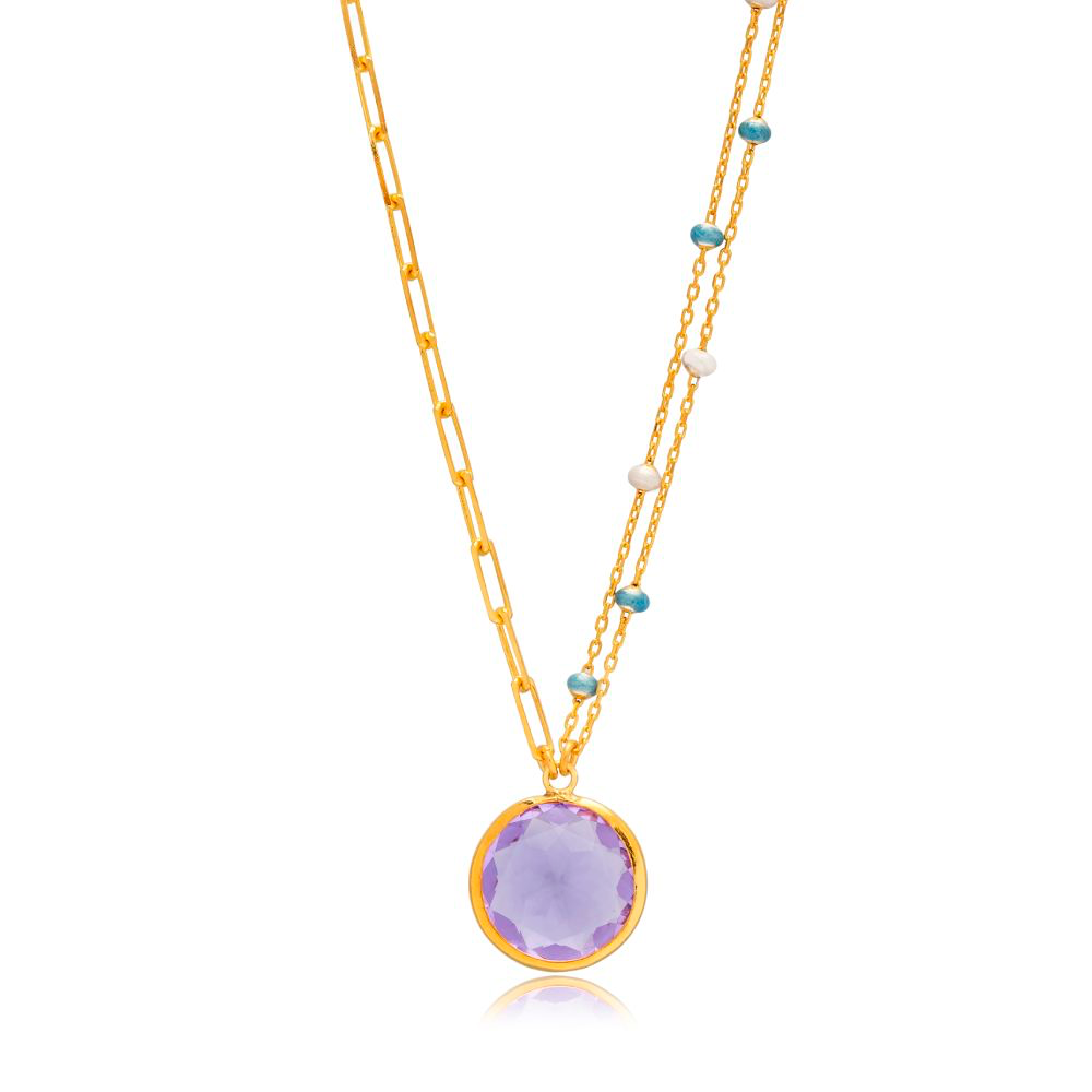 Catania Purple Quartz Necklace