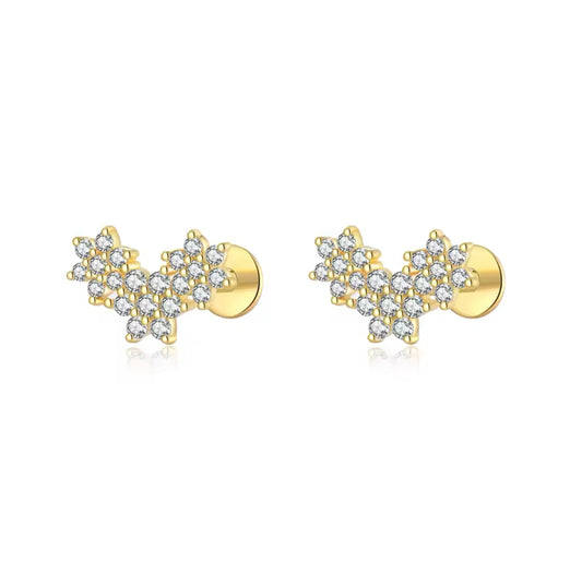 Celia Flat-back Stud Earrings