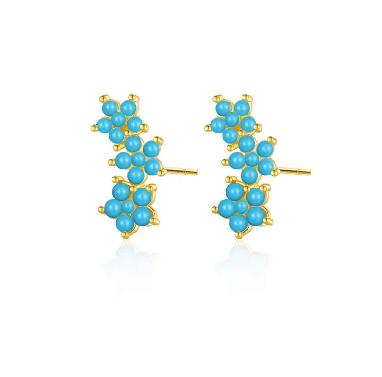 Celia Ear Climbers - Turquoise