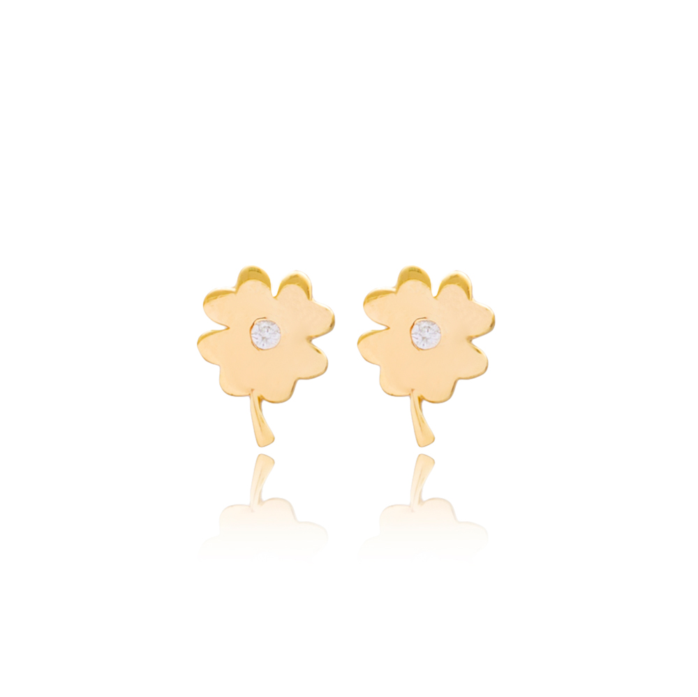 Chance Clover Stud Earrings