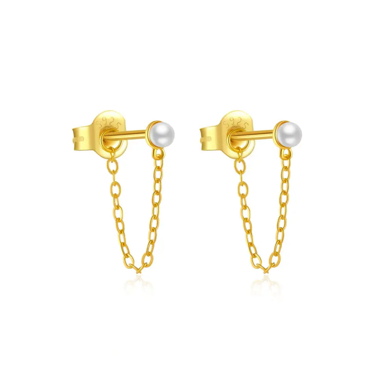 Cordelia Chain Stud Earrings