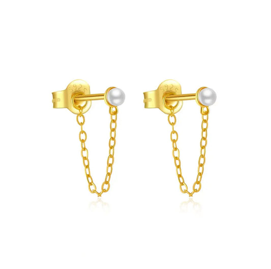 Cordelia Chain Stud Earrings