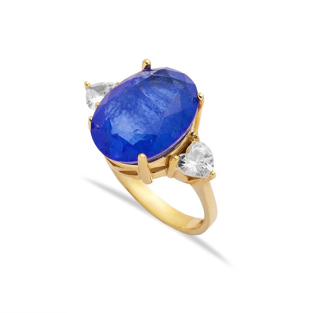 Cyprus Sapphire Quartz Ring