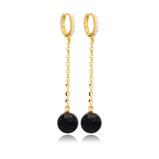 Delmar Black Pearl of Majorca Earrings