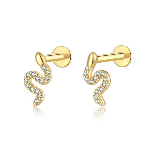 Fury Gold Studs w/Flat-back