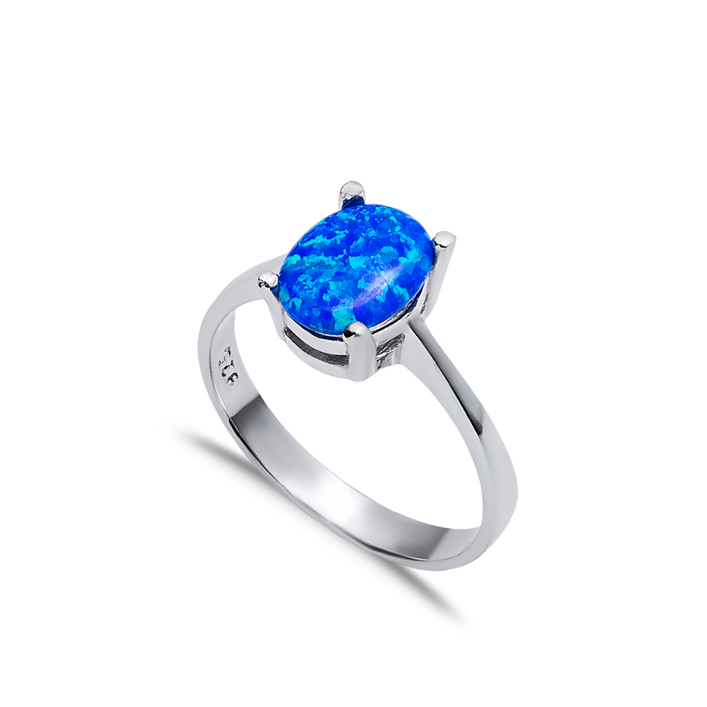 Glacier Blue Opal Ring