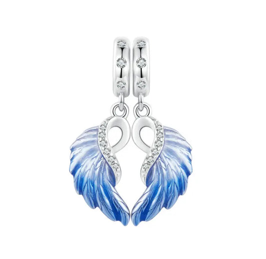 Infinity Wings Charm Duo