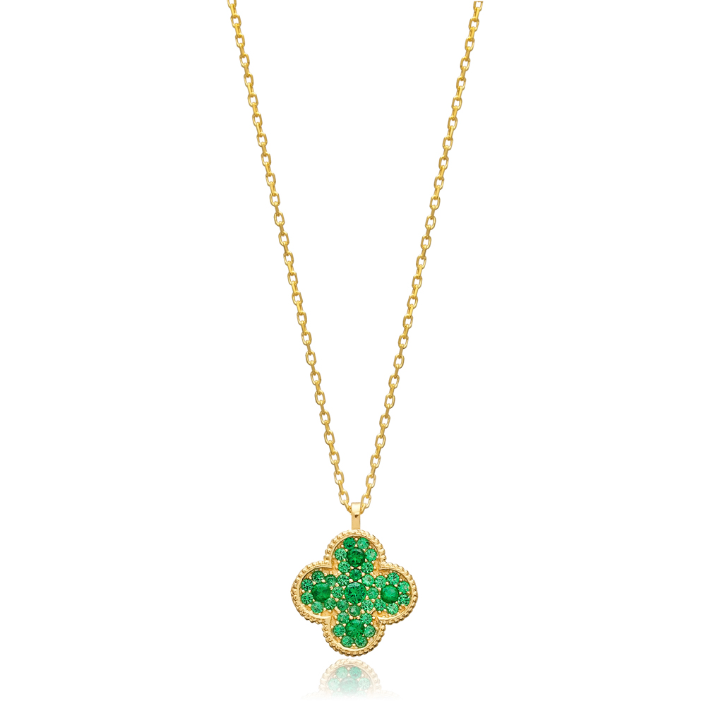 Journi Green Clover Necklace