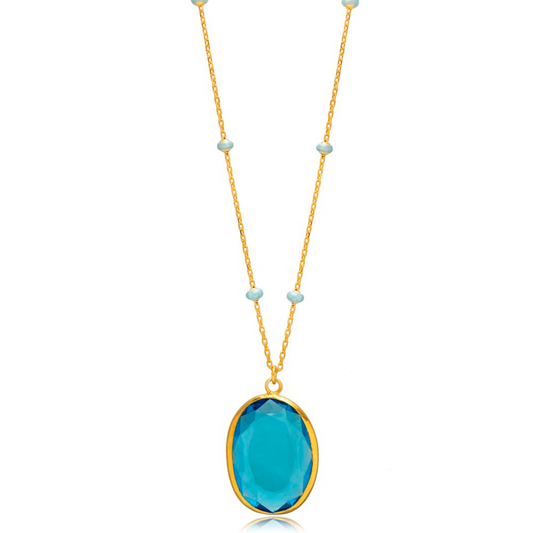 Letizia Aquamarine Necklace