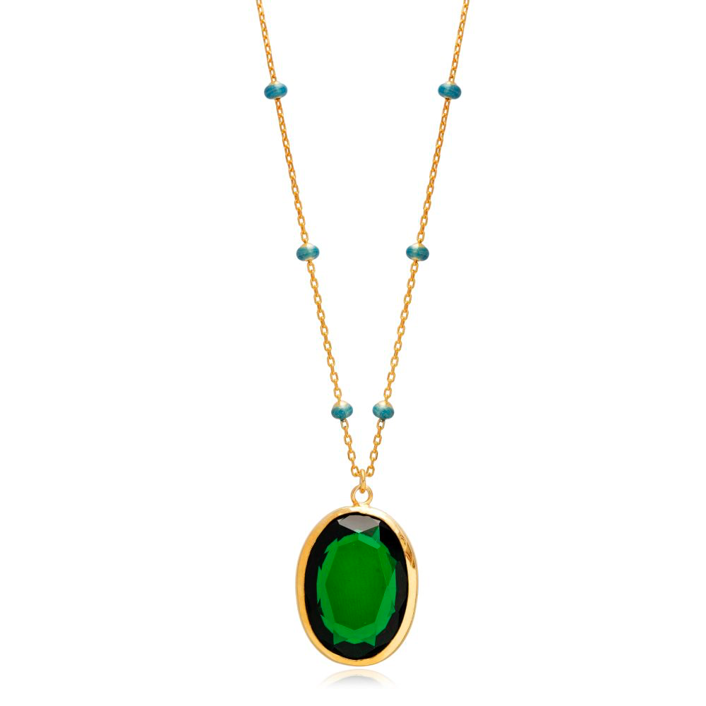 Letizia Emerald Quartz Necklace