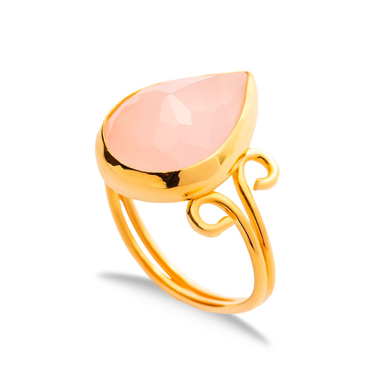 Lyr Pink Quartz Ring