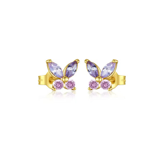 Marie Purple Stud Earrings