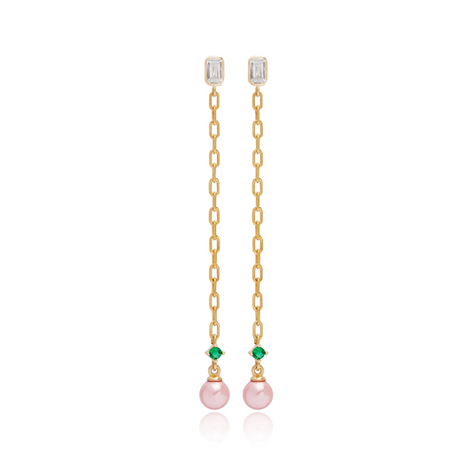 Mariza Pink Mallorca Earrings