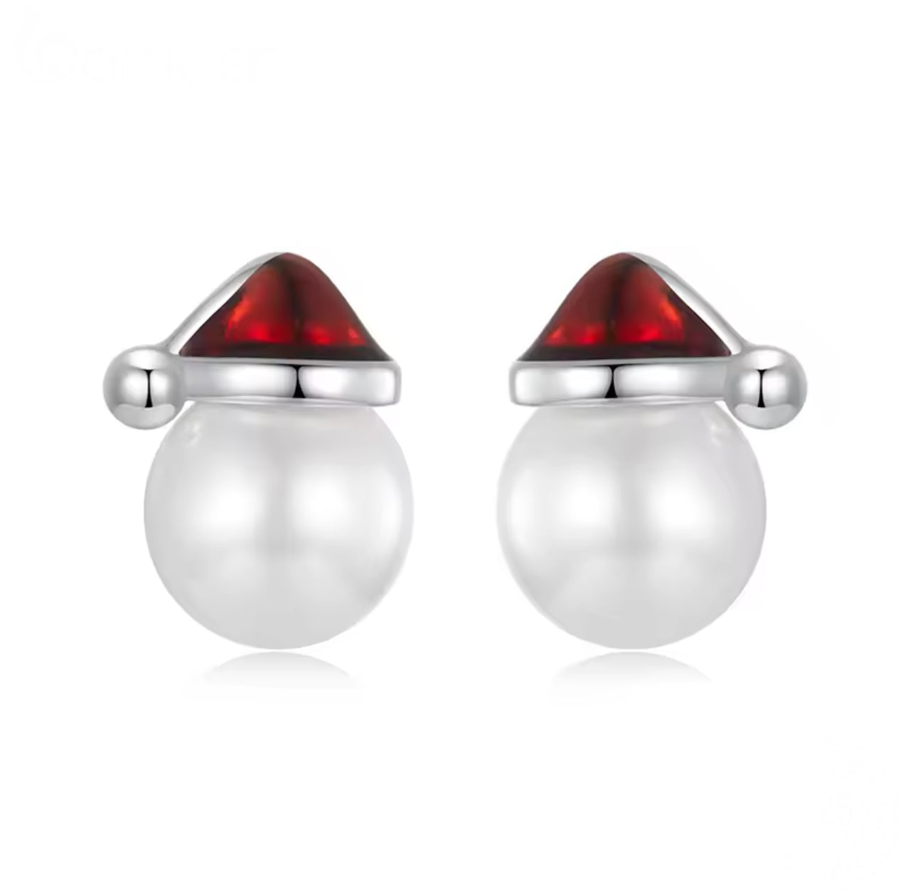 Mrs Claus Stud Earrings