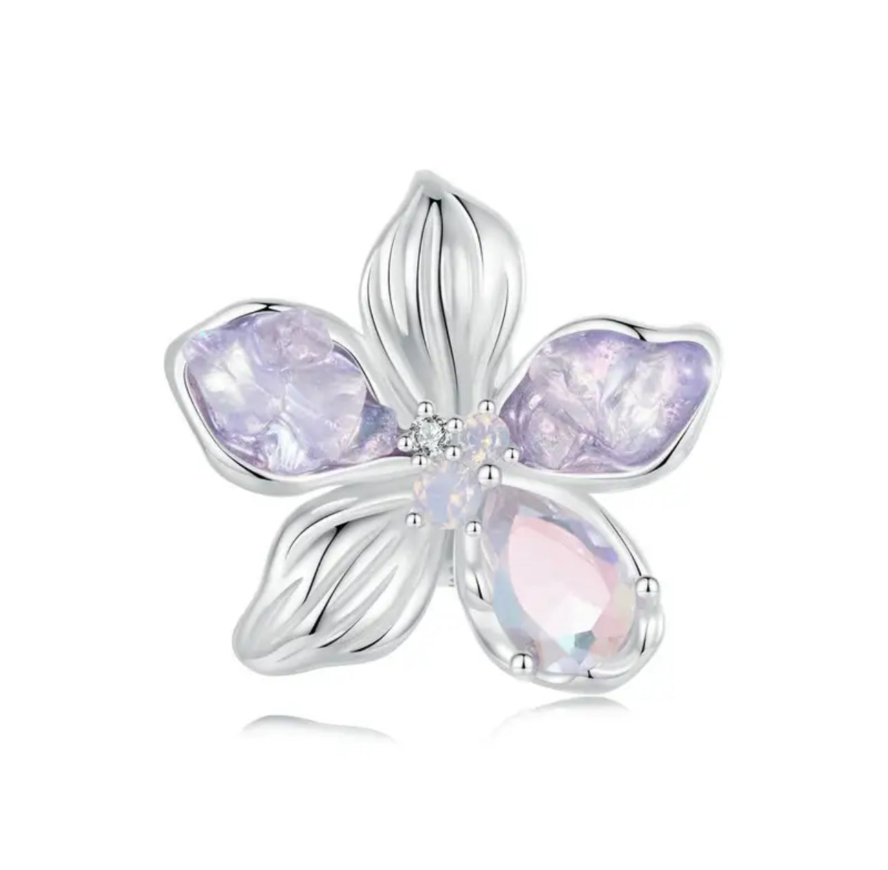 Purple Flower Charm