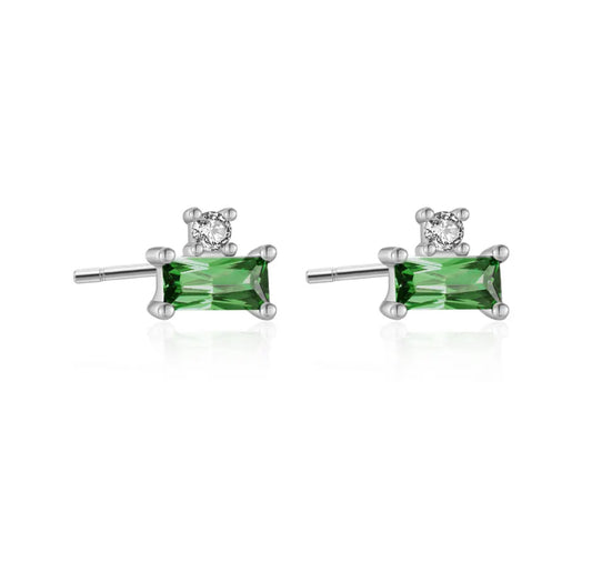 Sam Stud Earrings - Silver