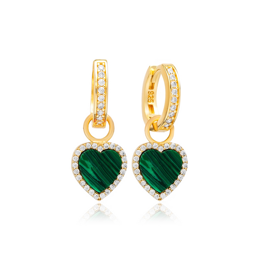 Selene Malachite Earrings